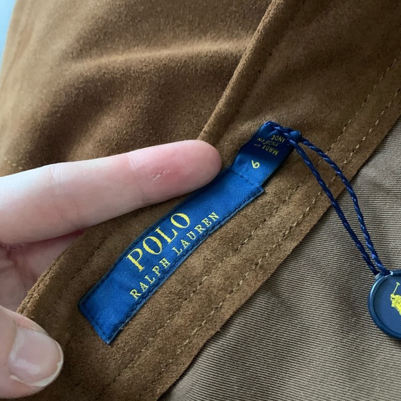 Brand New Polo Ralph Lauren Suede Skirt Size Us 6 - Picture 2 of 4